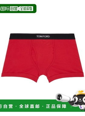 TOM FORD 男士内裤 T4LC3104RED CO 红色 平角徽标内裤