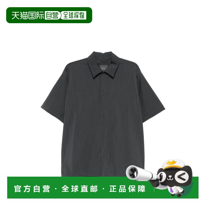 HERNO 男士衬衫 CM000024U9487GRAY SS2026 灰色 短袖衬衫图片