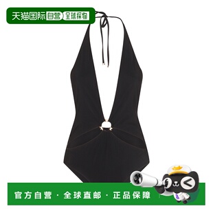 黑色 CELINE 2Z692152C38NO 系带连体泳衣 女士泳装