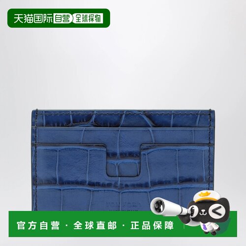 1h可退 TOM FORD 男士钱包 Y0232LCL632SUBV AW2026 蓝色 方形卡