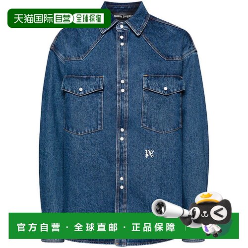 PALM ANGELS 男士衬衫 PMYD023R24DEN0024001 SS2024
