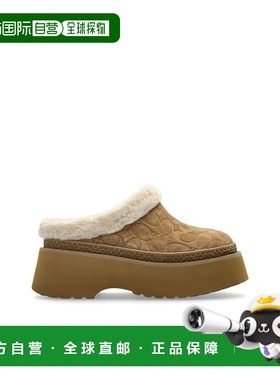1h可退 COACH 女士拖鞋 CCO360TOB AW2025 浅棕色 Platform shoes