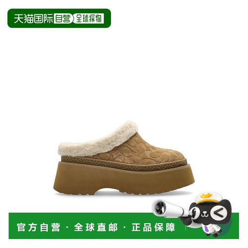 1h可退 COACH 女士拖鞋 CCO360TOB AW2025 浅棕色 Platform shoes