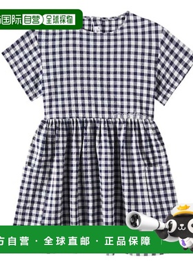 1h可退 潮奢 il gufo 女童 方格棉布棉质连衣裙童装