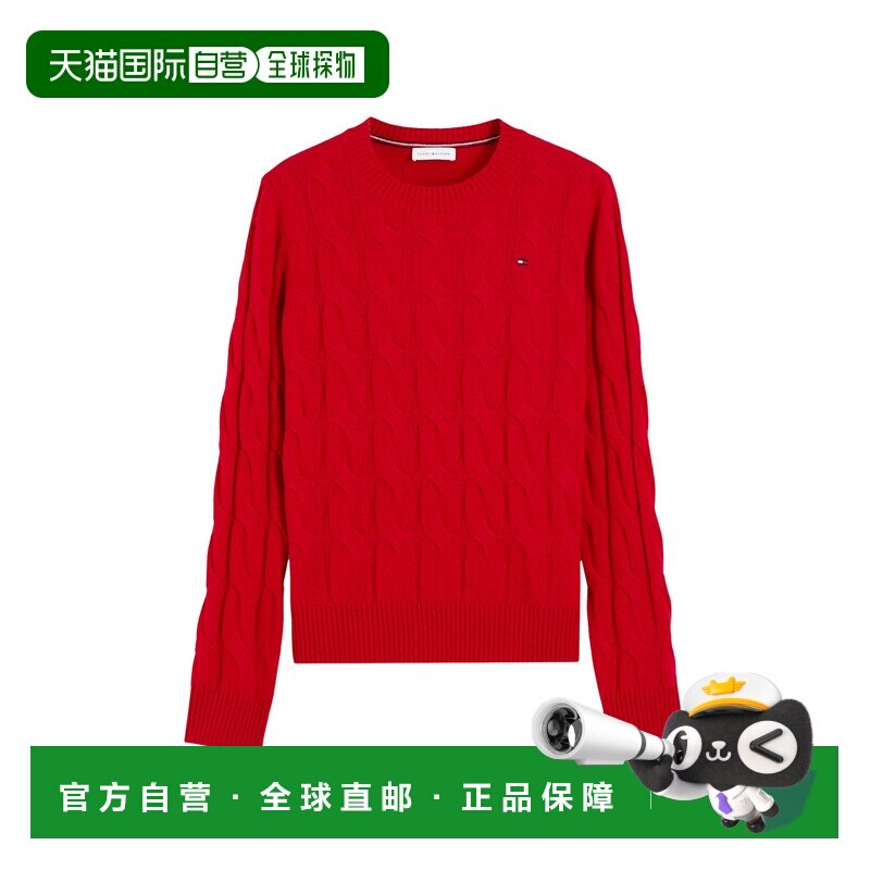 香港直邮TOMMY HILFIGER 女士针织衫 WW0WW43586X【付后1h可退】