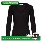 MAX SS2025 MARA 1h可退 女士针织毛衣 1361135106004 黑色 V领长