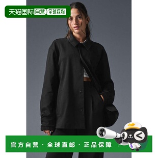 alo yoga 单排扣纯色宽松长袖夹克外套 男款m4175r