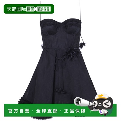 1h可退 ZIMMERMANN 女士连衣裙 7569DS261BLK SS2026 黑色裙子