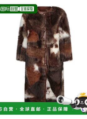 PRADA 女士大衣 56A194170TF0IDS AW2025 花色 Sheepskin coat wi