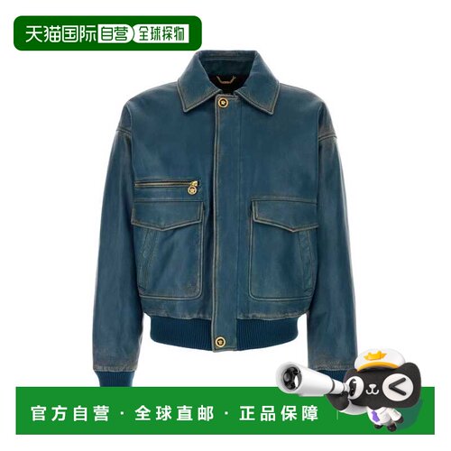 VERSACE 男士夹克 10217531A160561UO60 范思哲SS2026蓝色长袖