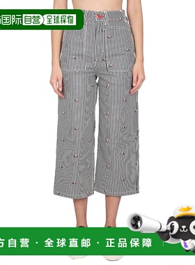 KENZO 女士牛仔裤 FD52DP2146J1DM SS2023 灰色 七分牛仔裤直筒裤