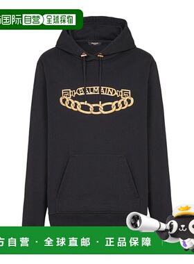 BALMAIN 男士卫衣 FH1JT047GE97EAD AW2025 黑色 长袖卫衣