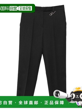 PRADA 女士休闲裤 P267J170PF0308 AW2025 灰色 PANTALONI直筒裤