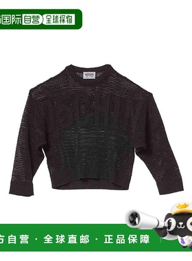 1h可退 MOSCHINO 女士衬衫 90337010555 SS2025 黑色 Logo networ