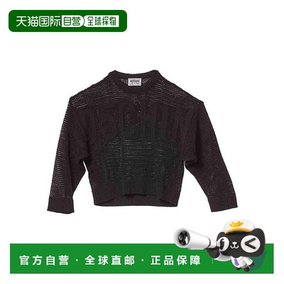 1h可退 MOSCHINO 女士衬衫 90337010555 SS2025 黑色 Logo networ