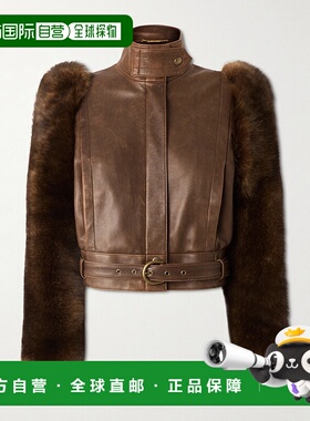 1h可退 潮奢 Chloe 蔻依 女士 皮革夹克 CH25ACV43206外套