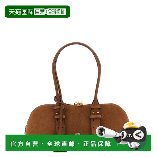 PINKO 女士斜挎包 106169A2JHL17Q SS2026 棕色 Big Bowling Bag