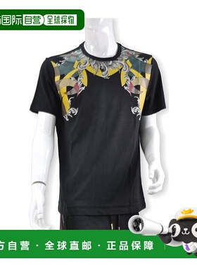 VERSACE 男士T恤 V800648VJ00188V7008 CO 黑色 徽标T恤范思哲