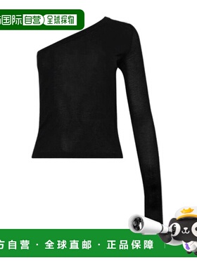 RICK OWENS 女士T恤 RP02E4261JS09 AW2025 黑色 单肩T恤