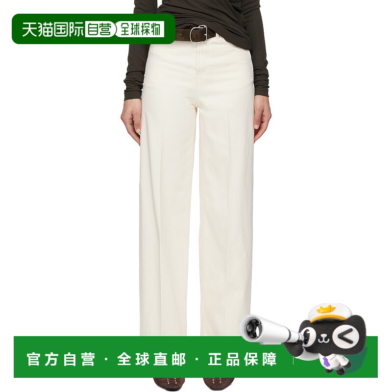 1h可退 潮奢 TOTÊME 女士 灰白色 Wide Leg 牛仔裤 242WRB2429FB0