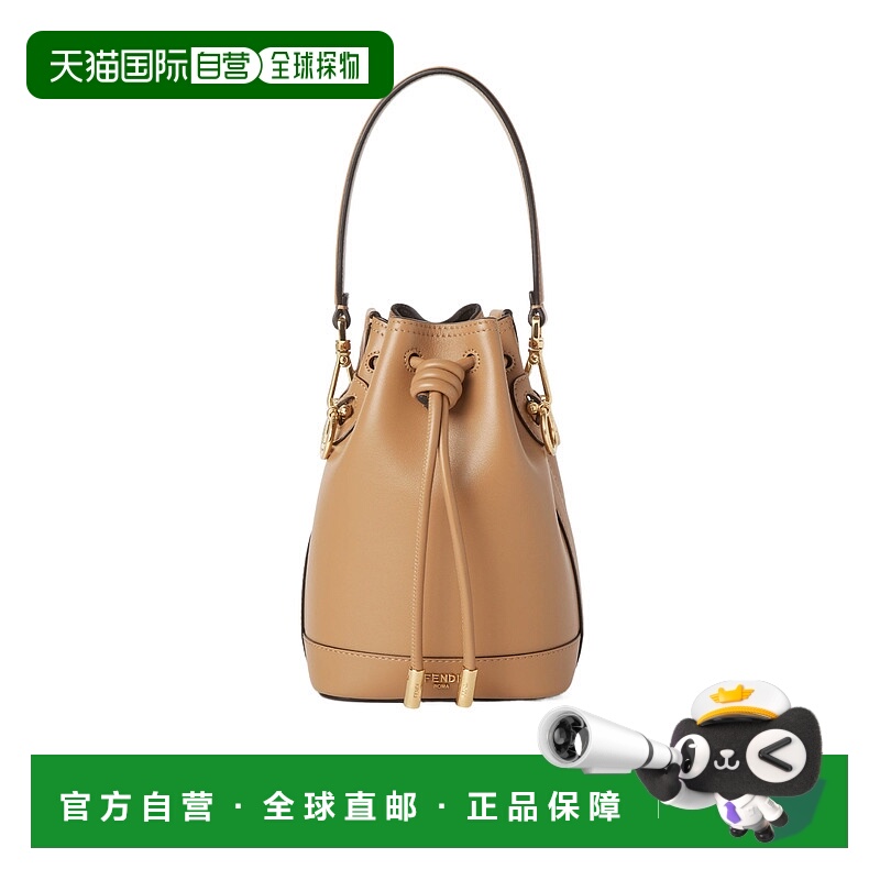 FENDI 女士斜挎包 8BS109AYJ1F19P8 AW2025 棕色 MINI MON TRESOR