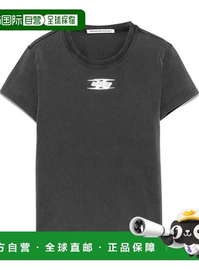 1h可退 潮奢 Alexander Wang 亚历山大 王 女士 压纹T恤 4CC42415