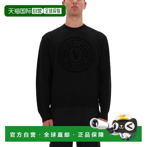 versace 范思哲 男士 V-EMBLEM 毛线衫 79GAFM15CMN06899