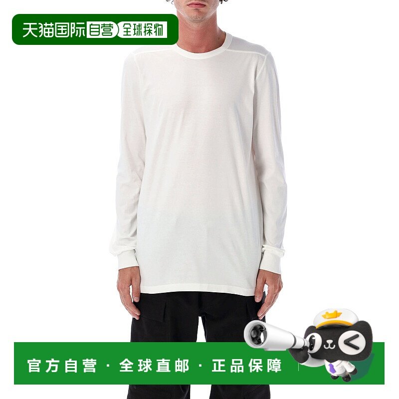 RICK OWENS 男士T恤 RU02E1266JA11 AW2025 乳白色