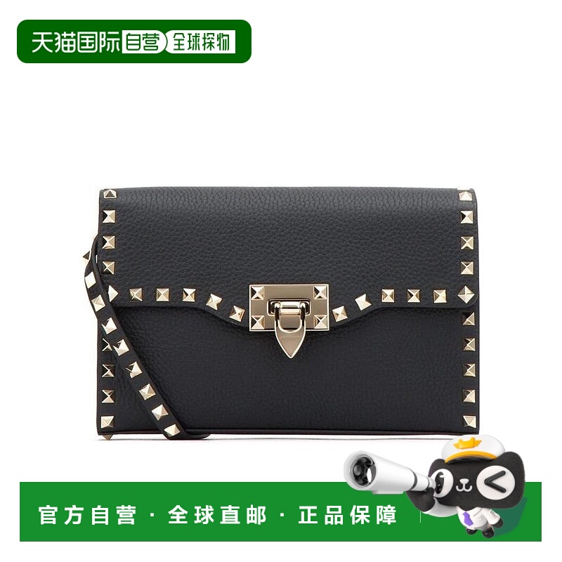 1h可退 VALENTINO 女士斜挎包 TW2B0181VSF0NO CO 黑色 黑色铆钉