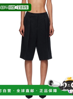 1h可退 潮奢 The Frankie Shop 女士 黑色 Bilbao Pleated Linen