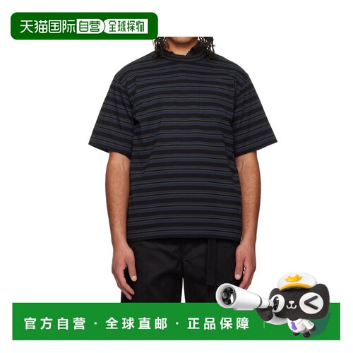 SACAI 男士T恤 2603985M005 SS2026 花色 横条纹T恤