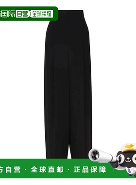 MAX MARA 女士休闲裤 24211360416E15 AW2024 黑色 Lino Trousers