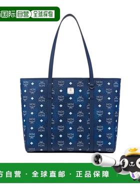 MCM 女士斜挎包 MWPFAMT071F AW2025 蓝色 Toni 购物袋手提包