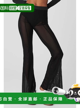 alo yoga 网布松紧高腰闪烁休闲裤 女款w51362rBlack