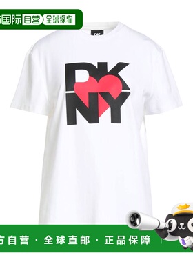 1h可退 潮奢 Dkny 唐可娜儿 女士 T恤 white白色 舒适时尚