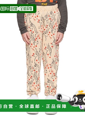 1h可退 潮奢 Mini Rodini 女童 米色 Unicorns 儿童运动裤童装 23