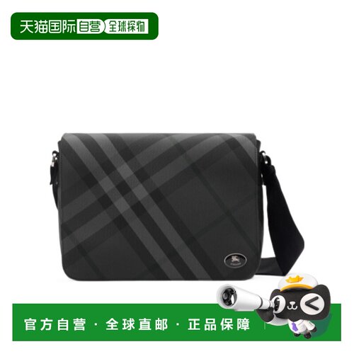 BURBERRY 男士斜挎包 81164891 SS2026 花色 Grid 格纹邮差包