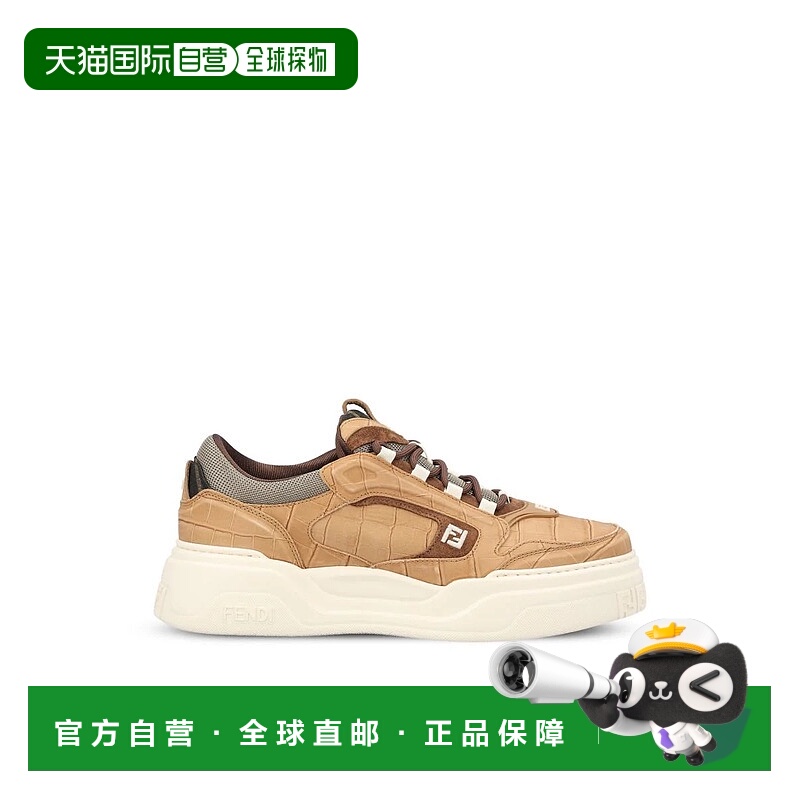 1h可退 FENDI 男士运动鞋 7E1728ATTRF1T20AI25 AW2025 浅棕色