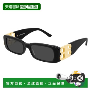 BALENCIAGA巴黎世家 长方形太阳镜男女同款 BB0096S001配饰