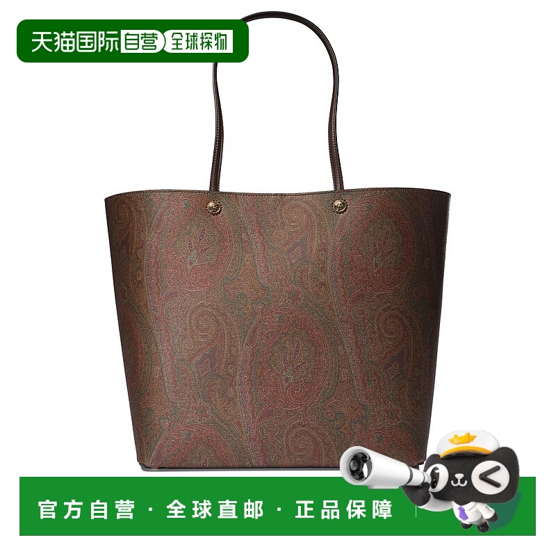 1h可退 ETRO 女士单肩包 WP1D0023AA001M0019BROWN SS2026托特包