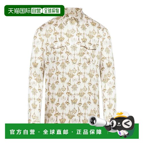 GIVENCHY 男士衬衫 BM612415S4182CREAM AW2024 乳白色