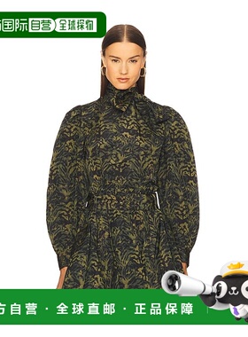 1h可退 潮奢 ULLA JOHNSON 女士 Giorgia 打结领罩衫上衣 FA25021