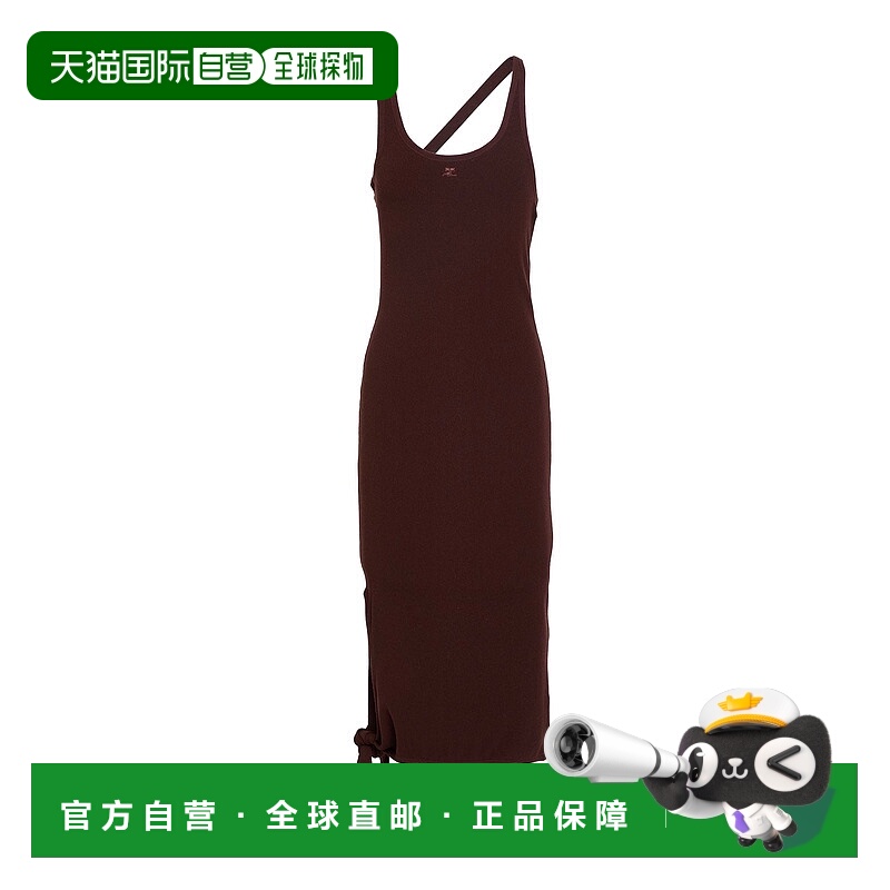 1h可退 潮奢 Courreges 女士 中长连衣裙 brown棕色 舒适时尚