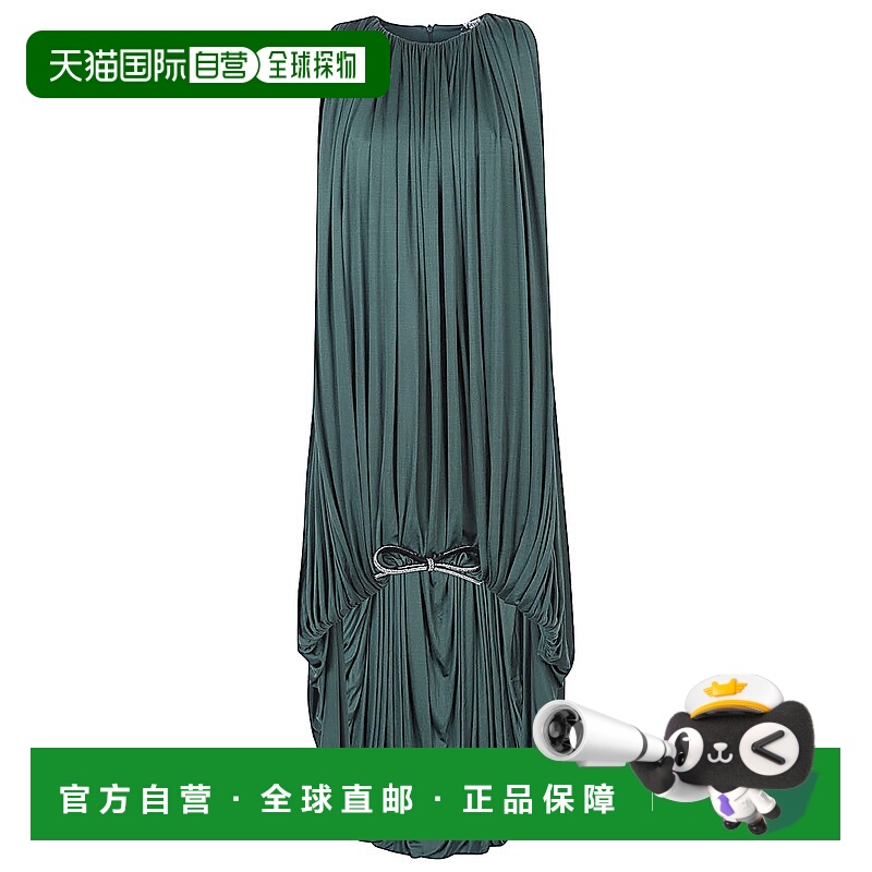 1h可退 LOEWE 女士连衣裙 S359Y09XJ14100 AW2025 绿色 真丝垂坠