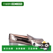 潮奢 舒适时尚 tod 女士 1h可退 metal金属色 乐福鞋 一脚蹬