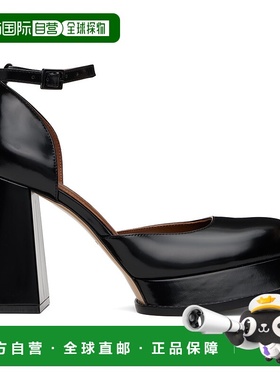 1h可退 潮奢 SHUSHU TONG 女士 黑色 Round Toe Strap 高跟鞋 AW2