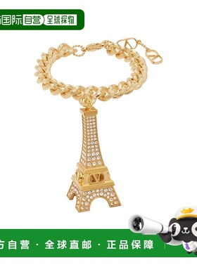 VALENTINO 女士项链 WJ0AR3YCWBAX AW2025 金色 Tower Charm 手链