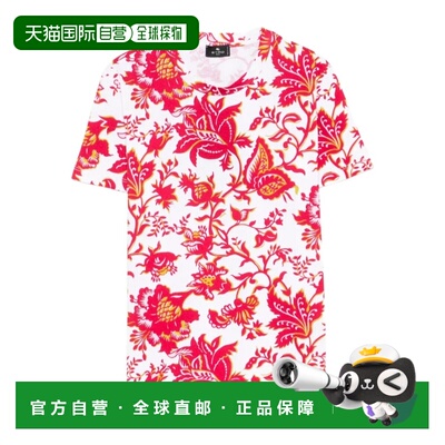 1h可退 ETRO 女士T恤 WRMA0006AKH27X0808 SS2026 花色 短袖T恤