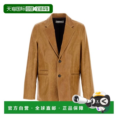1h可退 潮奢 Our Legacy 男士 OPENING 驼色皮革西装外套 M2259OB