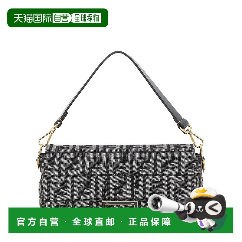 1h可退 FENDI 女士单肩包 8BR600AYB7F1UJ5 AW2025 蓝色 BORSE A